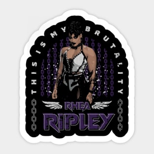 Rhea Ripley My Brutality Sticker